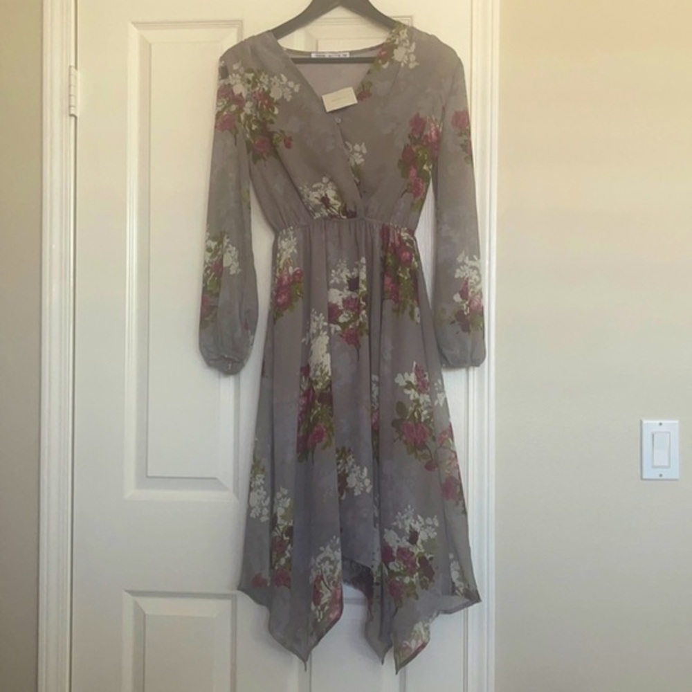 Sumi high low Midi dress by Fraiche by J sz Small